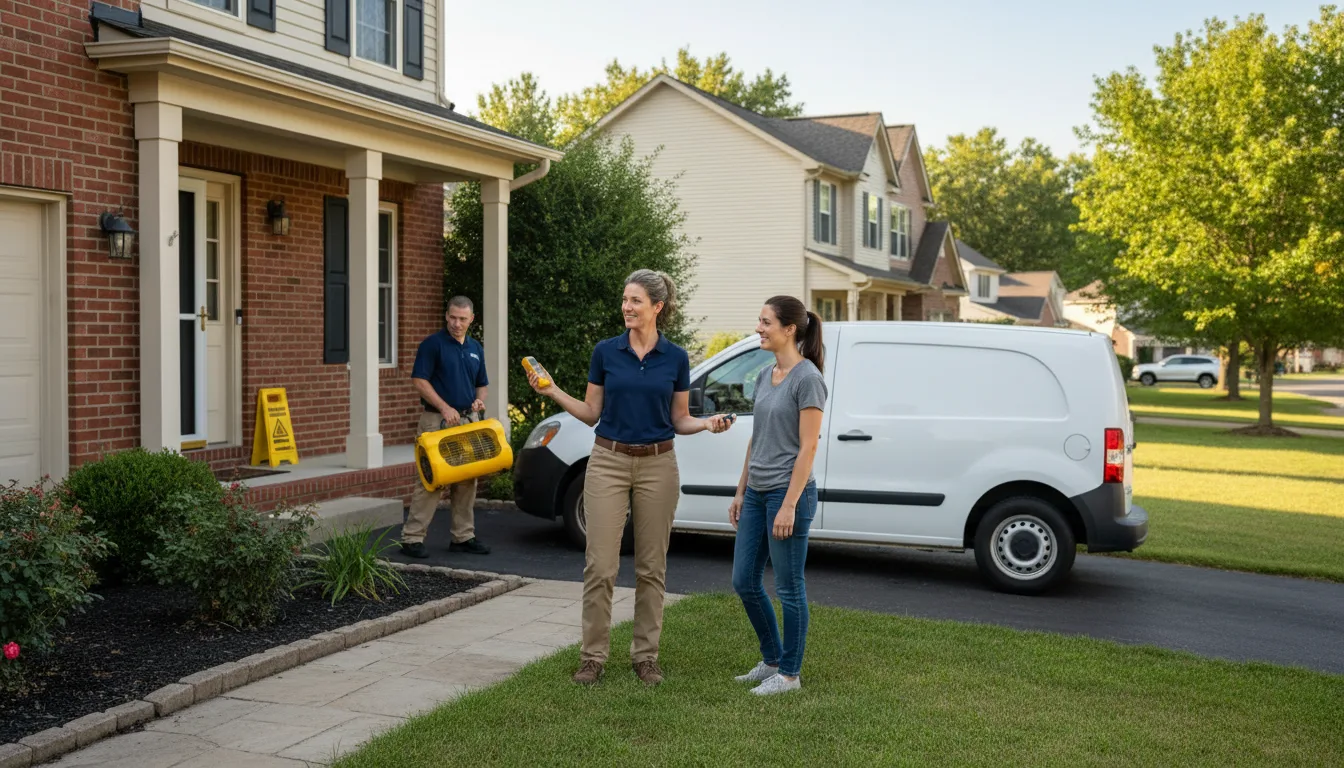 Residential water damage restoration in Scioto Furnace, OH